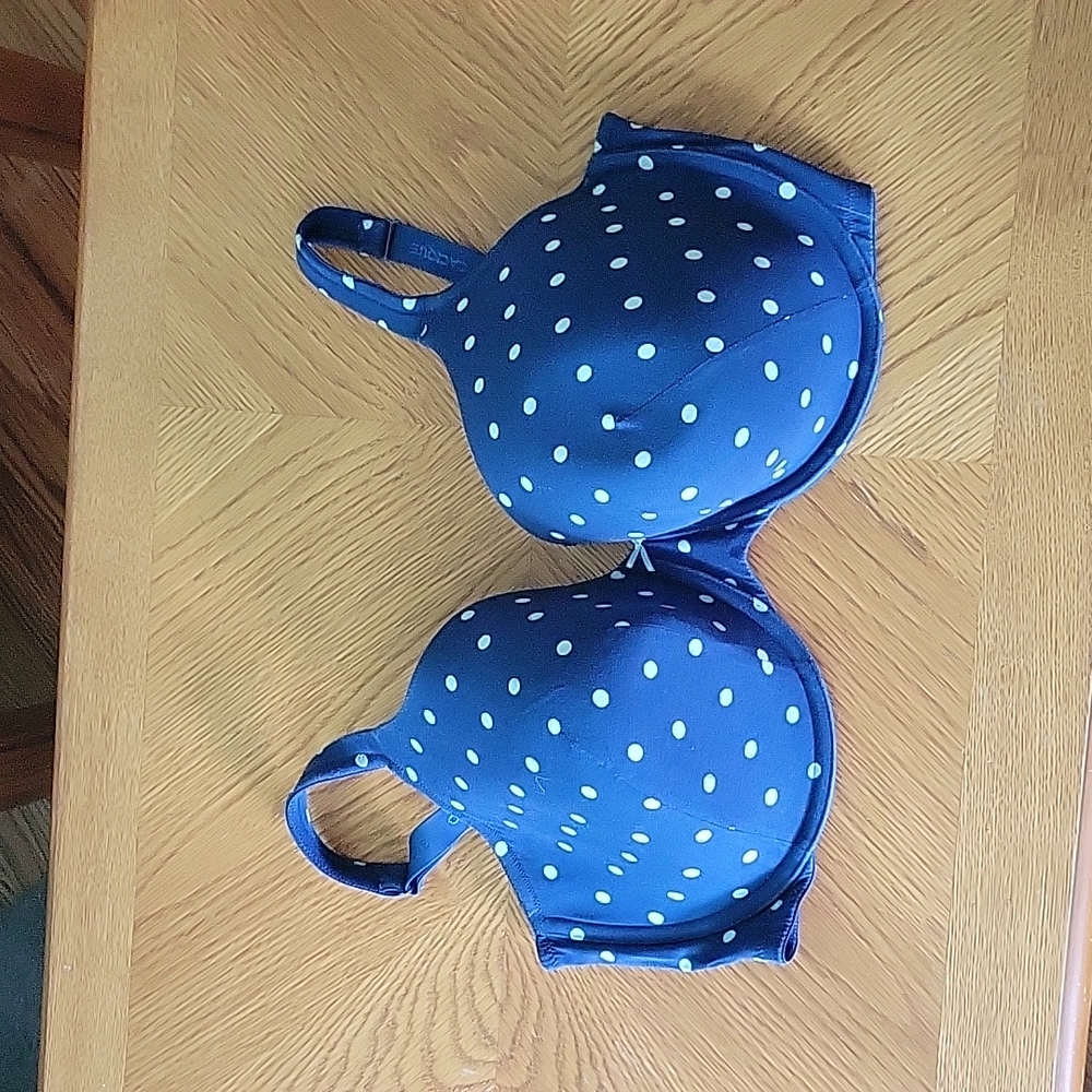 Bra cacique 42G blue polkadot